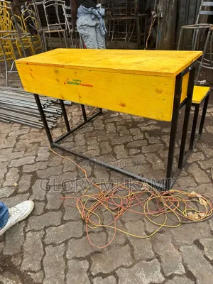 Double Labelled School Desk