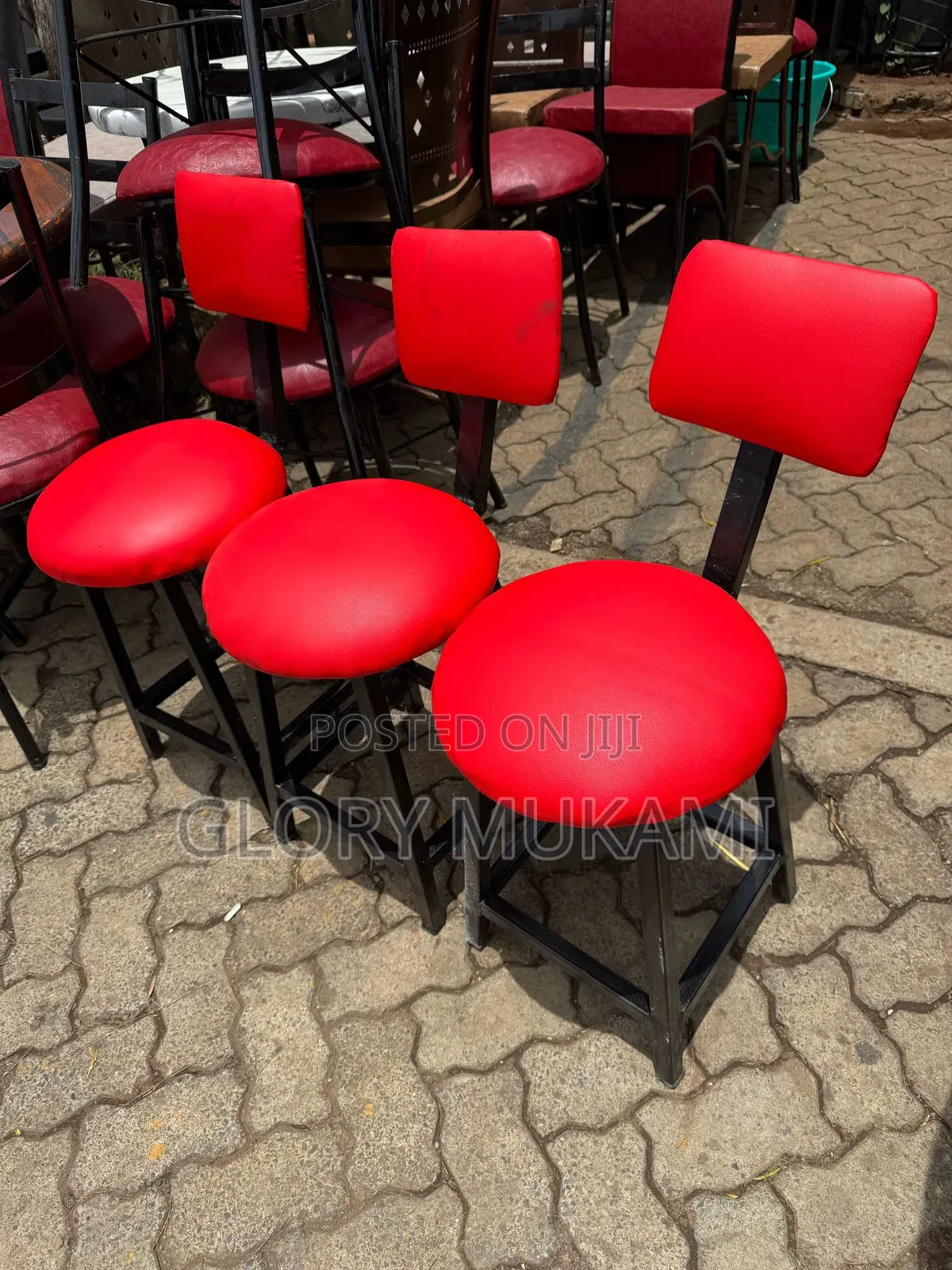 Restaurants And Bar Red Low Chairs