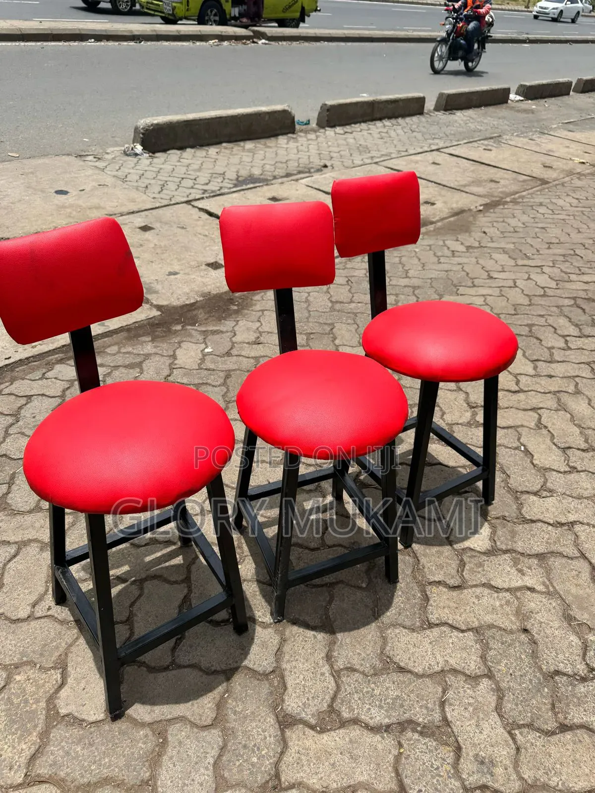 Restaurants And Bar Red Low Chairs