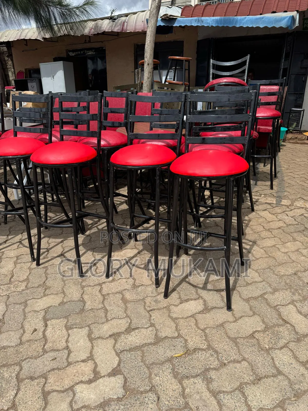 Restaurants And Bar High Sinatabu Chairs Red