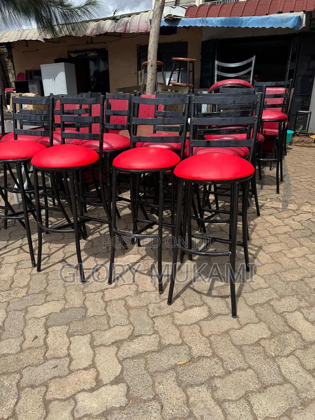 Restaurants And Bar High Sinatabu Chairs Red - thumbnail 2