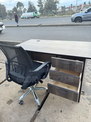 Office Chair And Office Desk Set