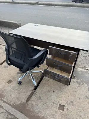 Office Chair And Office Desk Set
