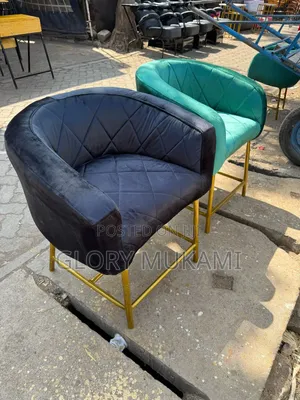 Green Black Salon Styling Chairs