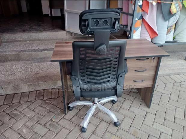 Office Desk And Headrest Chair - main view