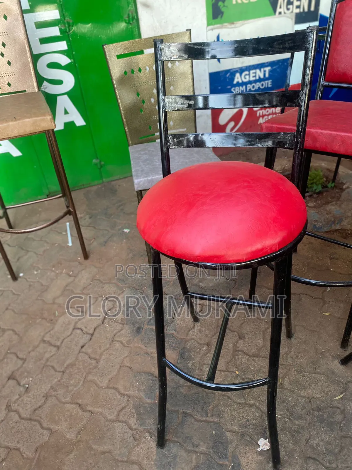 Red High Sinatabu Chairs