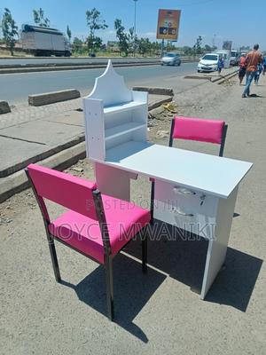 Manicure Set, White Board Table, 2 Pink Chairs - thumbnail 2