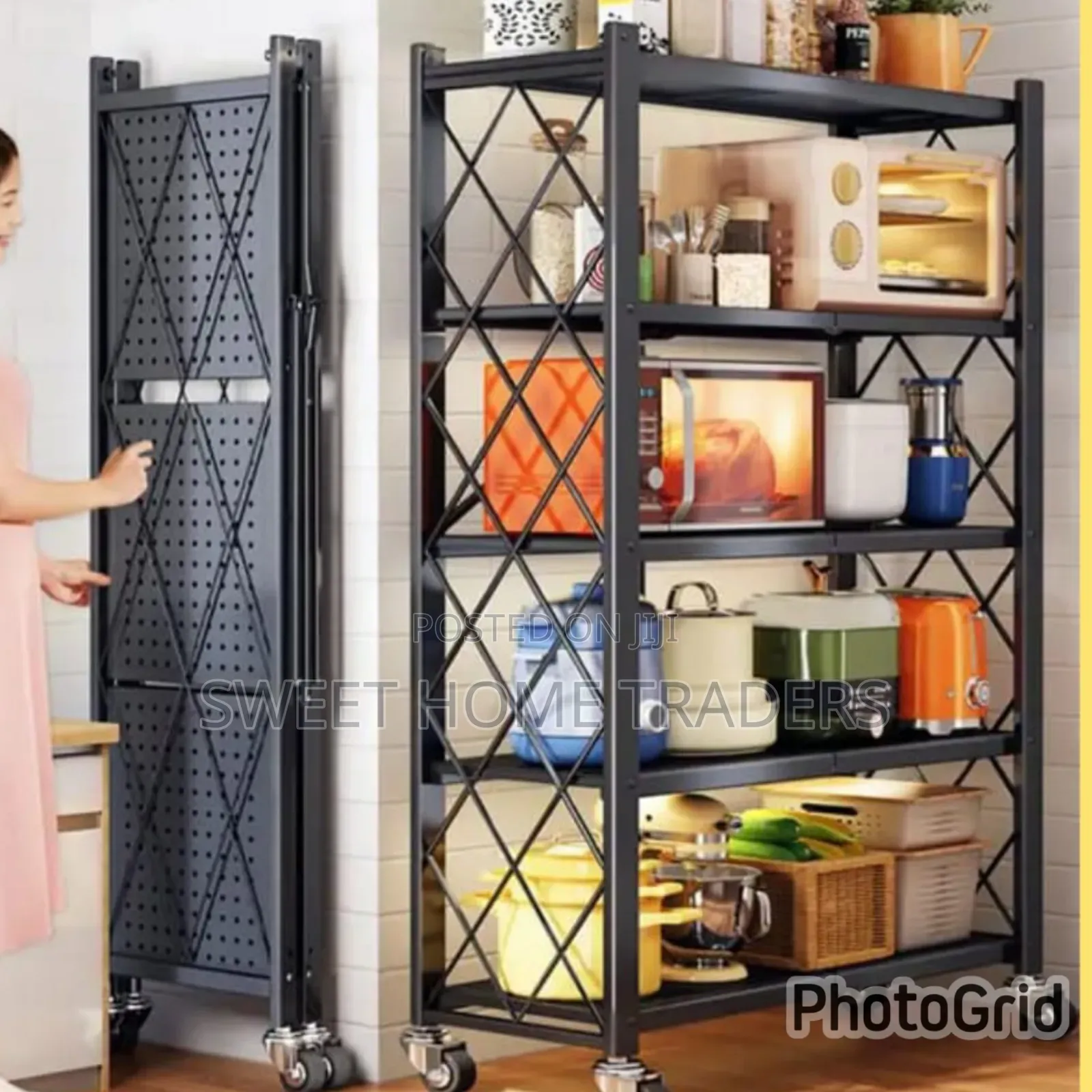 4tier Foldable Kitchen Rack