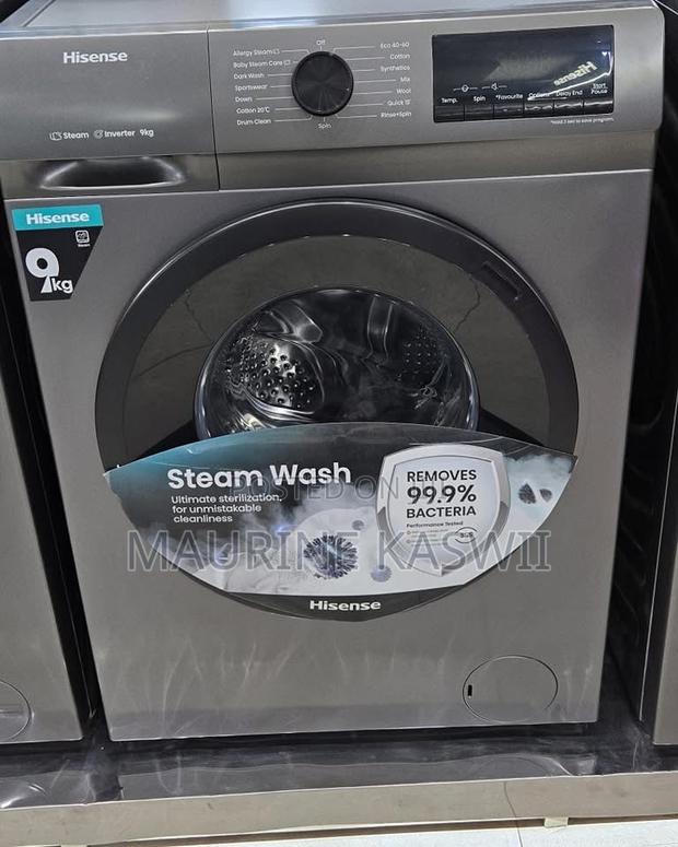 9kg Hisense Wash Spin With Steam Wash