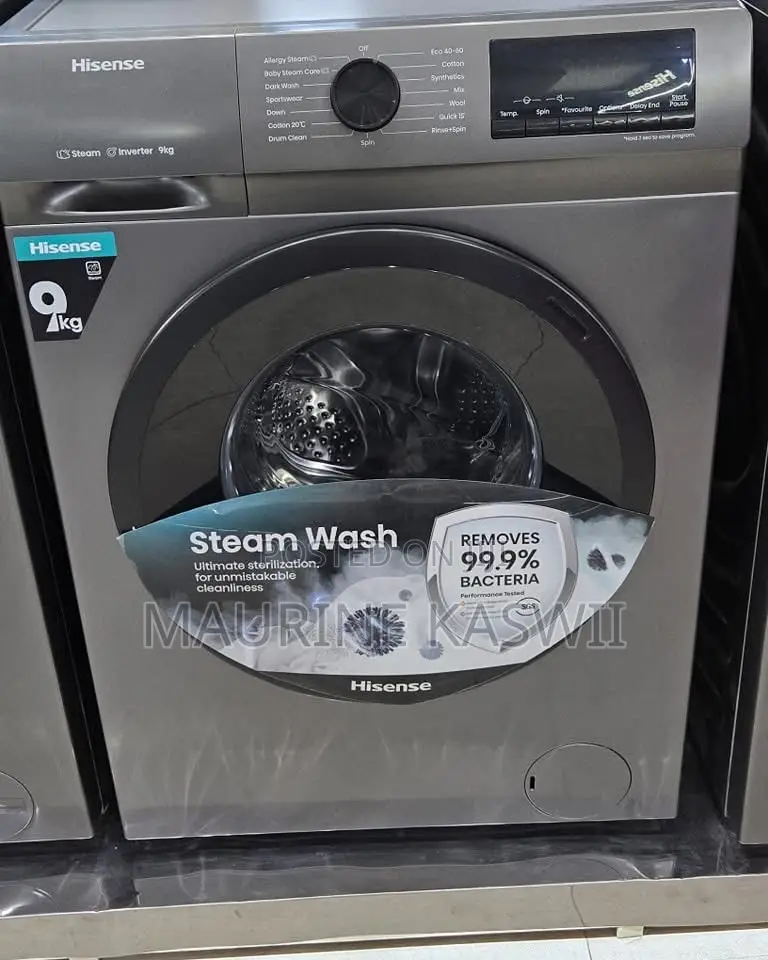 9kg Hisense Wash Spin With Steam Wash