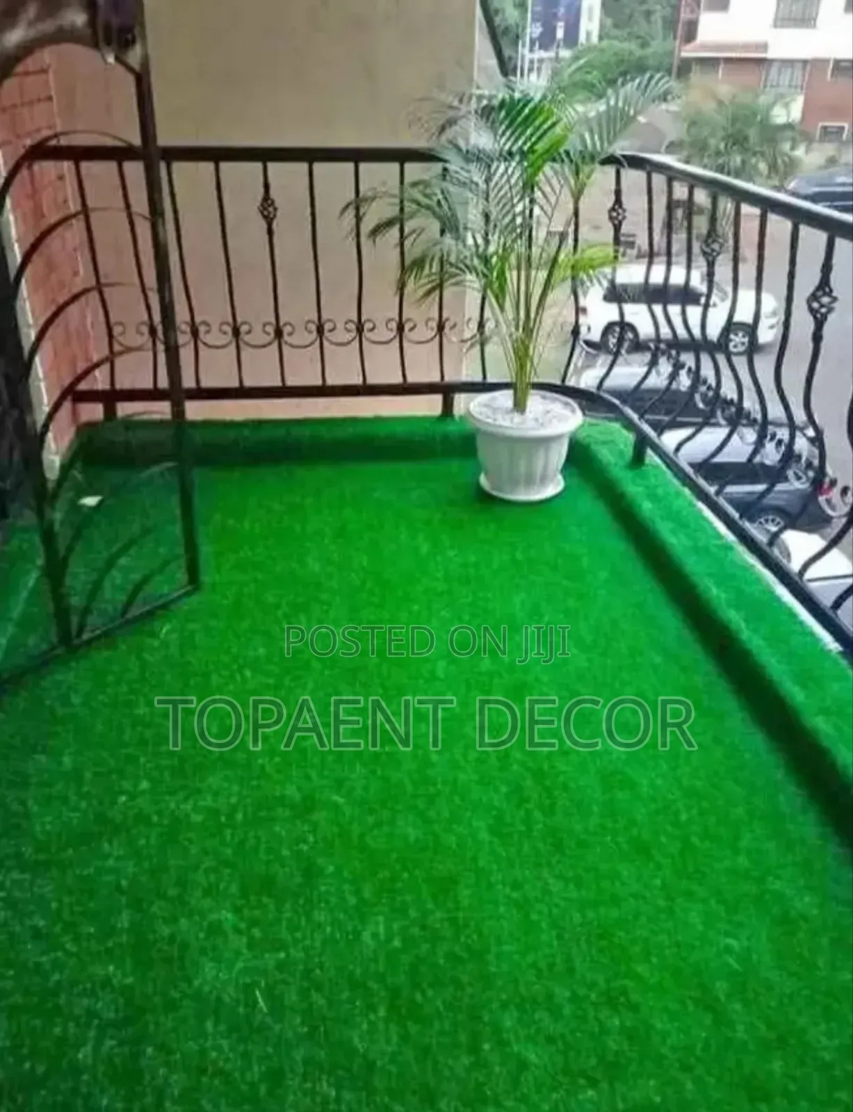 Rented House Balconies Artificial Green Grass Carpet