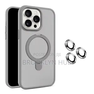 Clear iPhone 15 16 Promax Case With Free Lens Protector