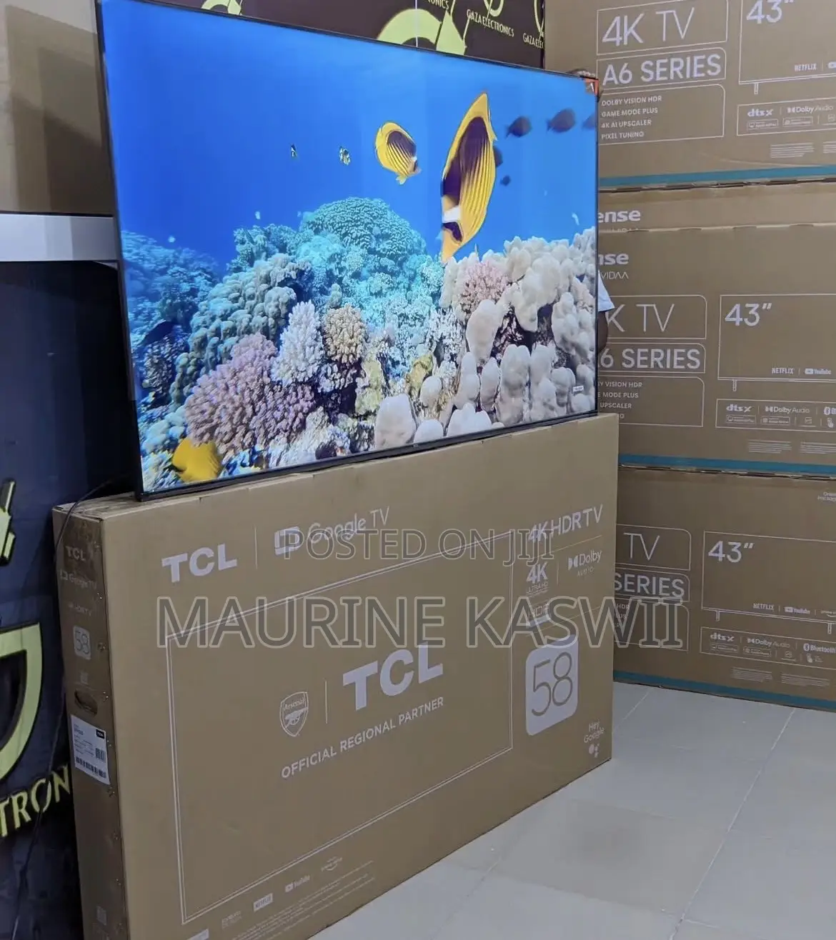 TCL Googl 58” Inch Uhd 58p635