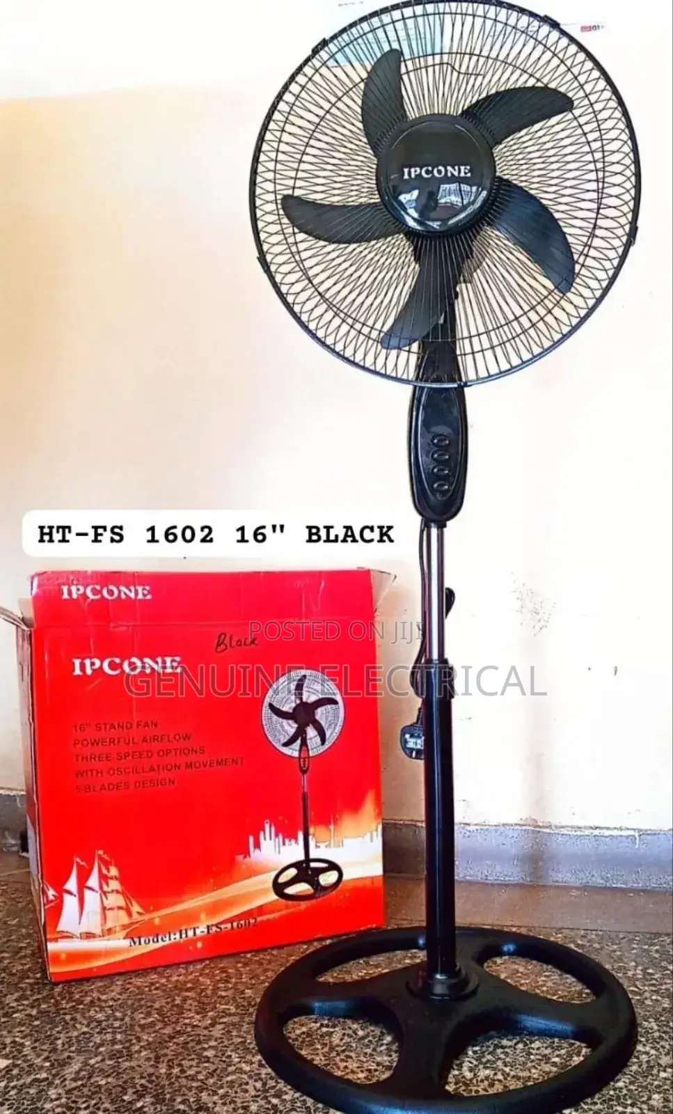 Standing Fan Black