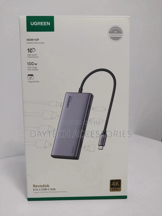 Usb Hub Ugreen Revdok 8 In1 Usb-C to Hdmi at 60hz