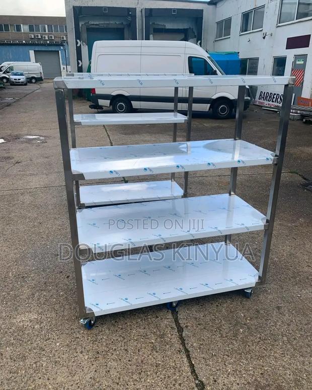 Stainless Steel Storage Rack (Stainless Kitchen Storage Rack - thumbnail 3