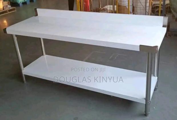 Stainless Steel Working Table ( Walk Type Working Table). - main view