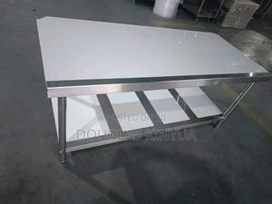 Island Stainless Steel Commercial Working Table. - thumbnail 2