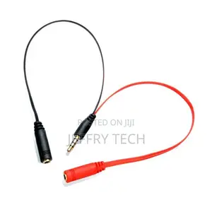 3.5mm Aux Audio Splitter M-2f (1 Mic 1 Headphone)