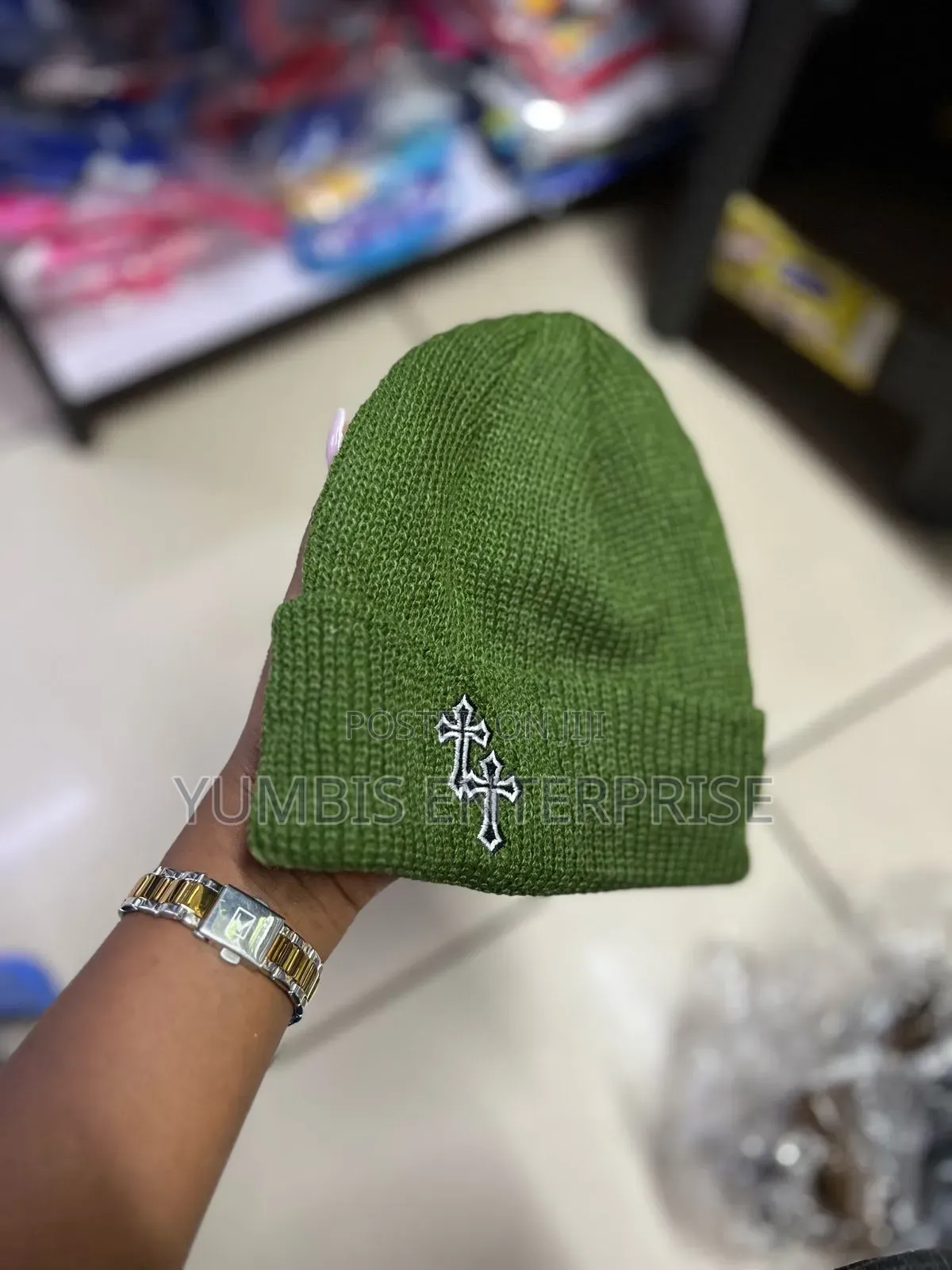 Green Colors of Unisex, Beanie' Hats Available KSH 600 Each