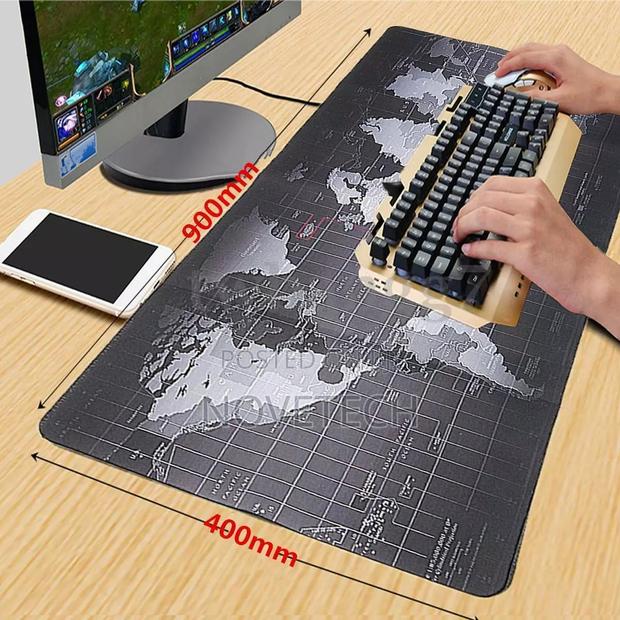 90*40 Mm Anti-Slip Rubber World Map Mouse Pad Mat Large. - main view