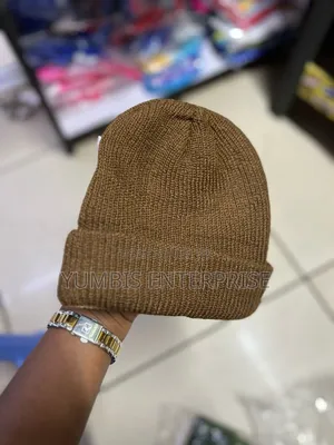 Brown Plain Beenies (Beanie) Hats Each at 600