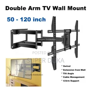 Ns-P800 50 -120 Tv Bracket Heavy Duty Double Arm Cantilever