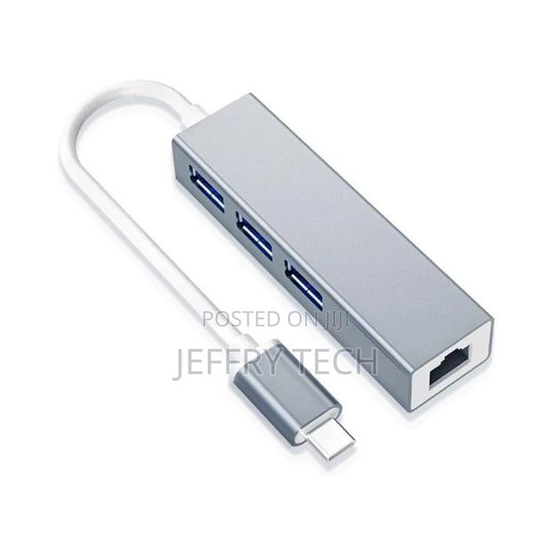 Dm Type-C to 3-Port Usb 3.0 + Gigabit Lan - main view