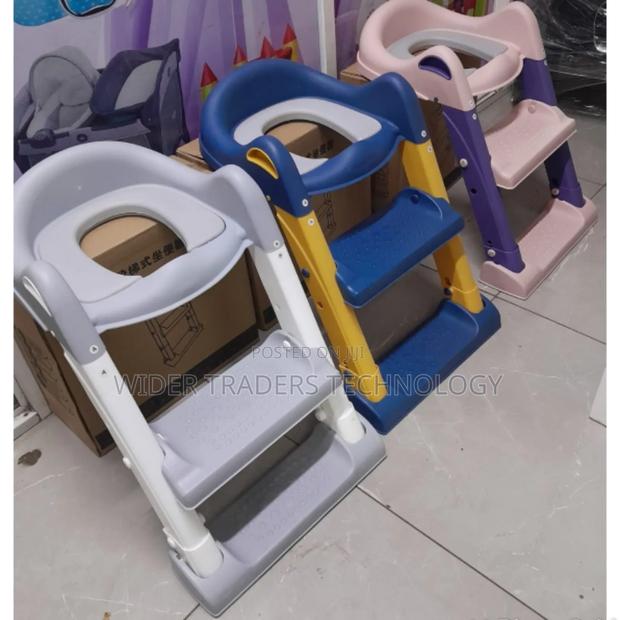 2-in-1 Portable Step Ladder Toilet Training Potty - main view