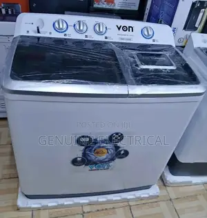 *Von 13kg Washing Machine, Twin Tub White