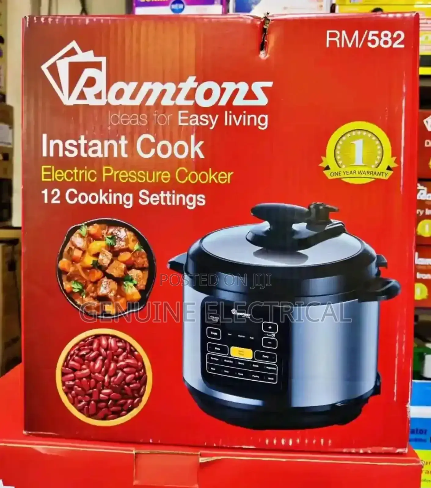 Ramtons Pressure Cooker With 12 Cooking Settings