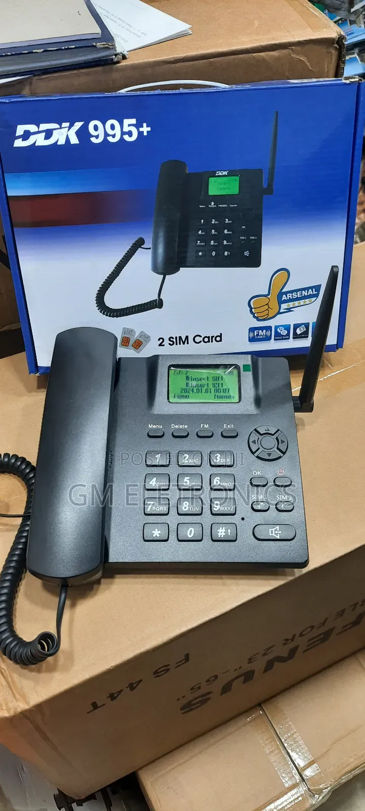 DDK 995+ GSM Desk Phone With Dual Sim.