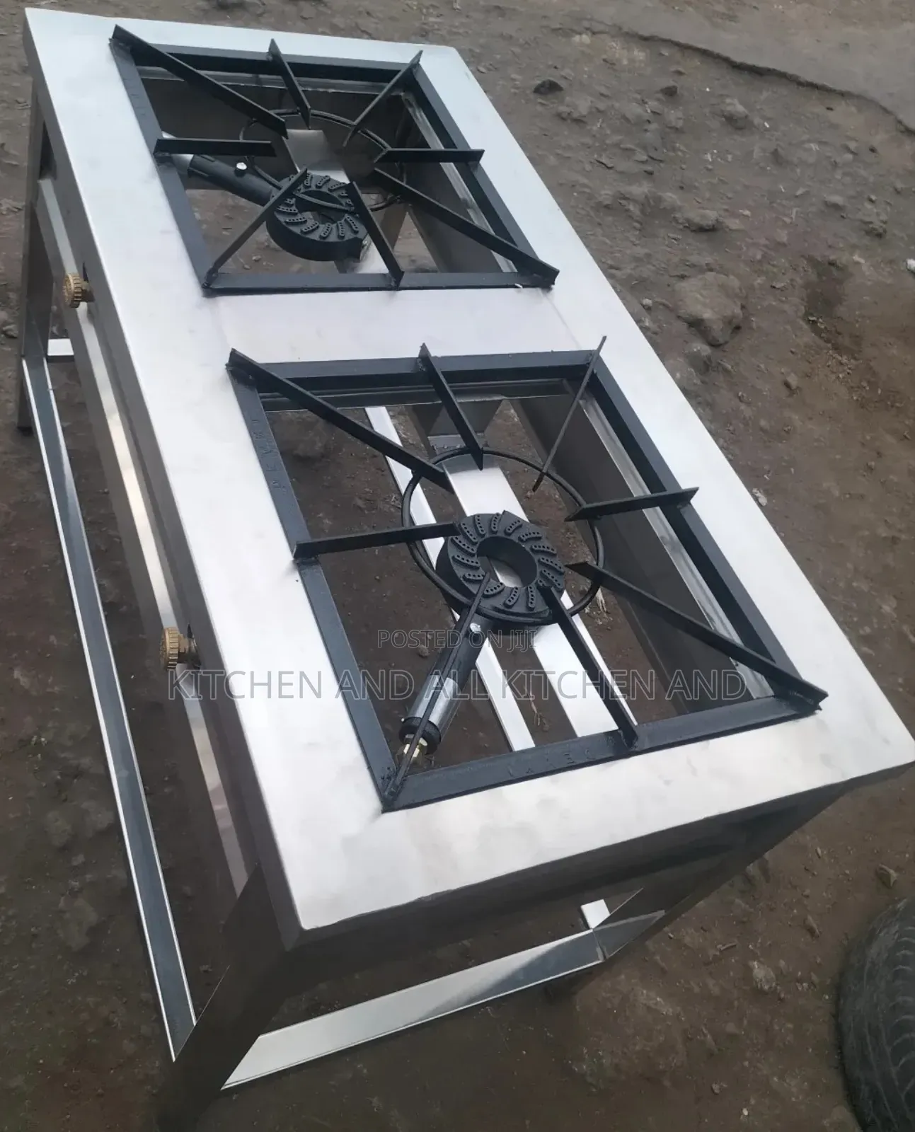 Stainless Steel 2--Burner Gas Cooker