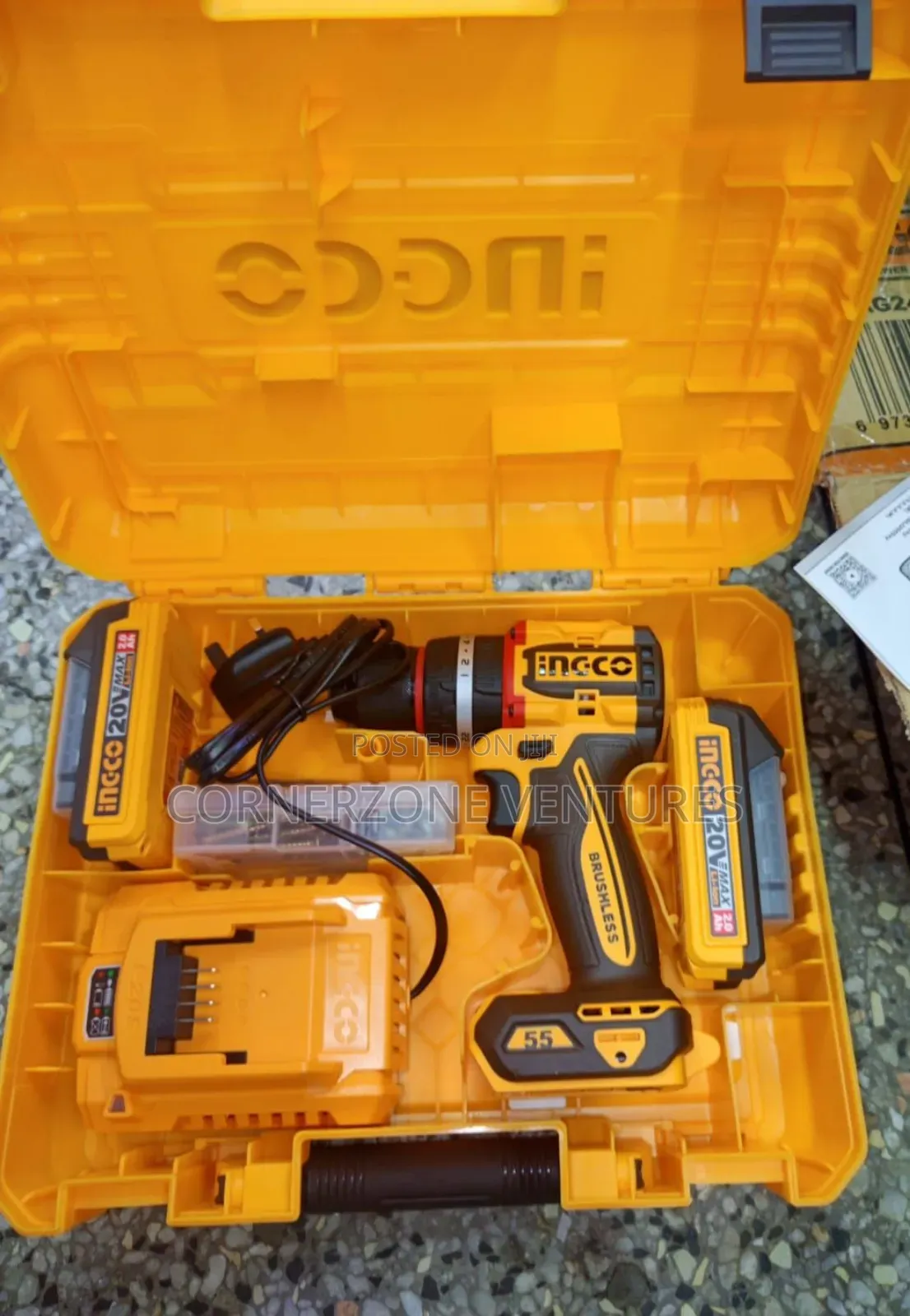 Ingco 20v Drill Set