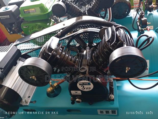 Air Compressor 200l Milano Italian 2piston - thumbnail 3