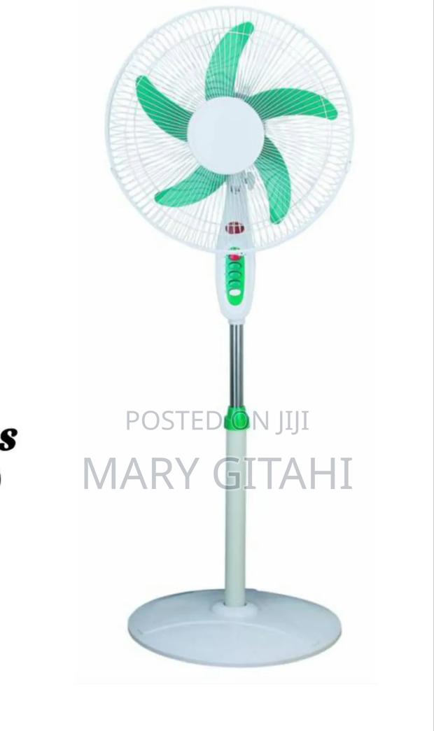 Premier 16" Stand Fan With a Round Base