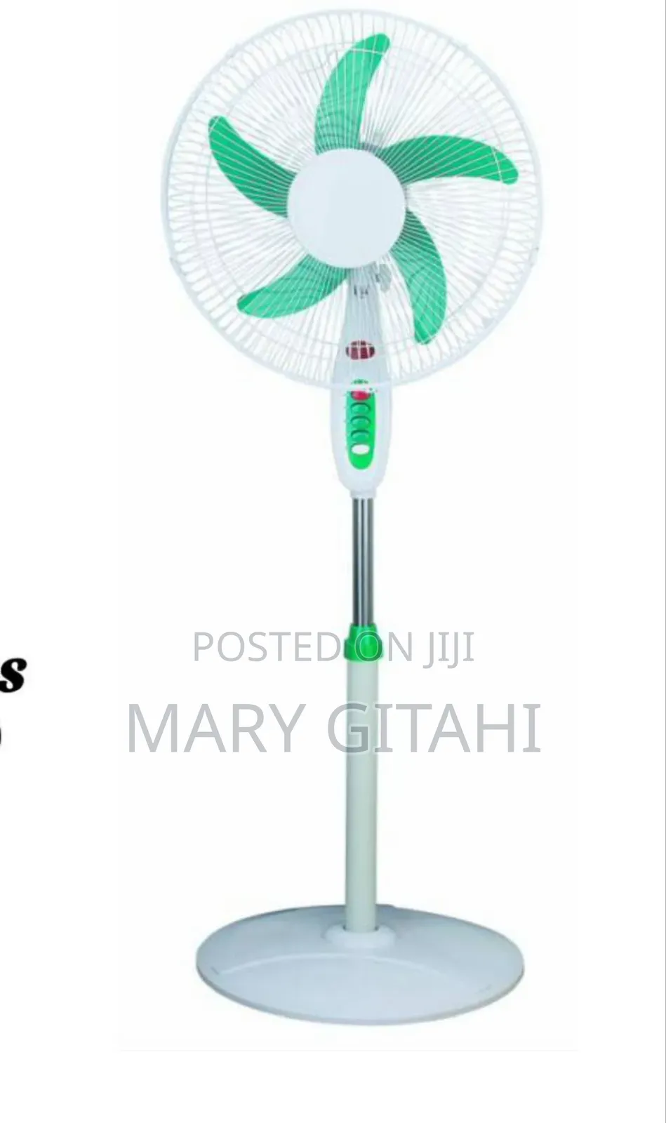 Premier 16" Stand Fan With a Round Base