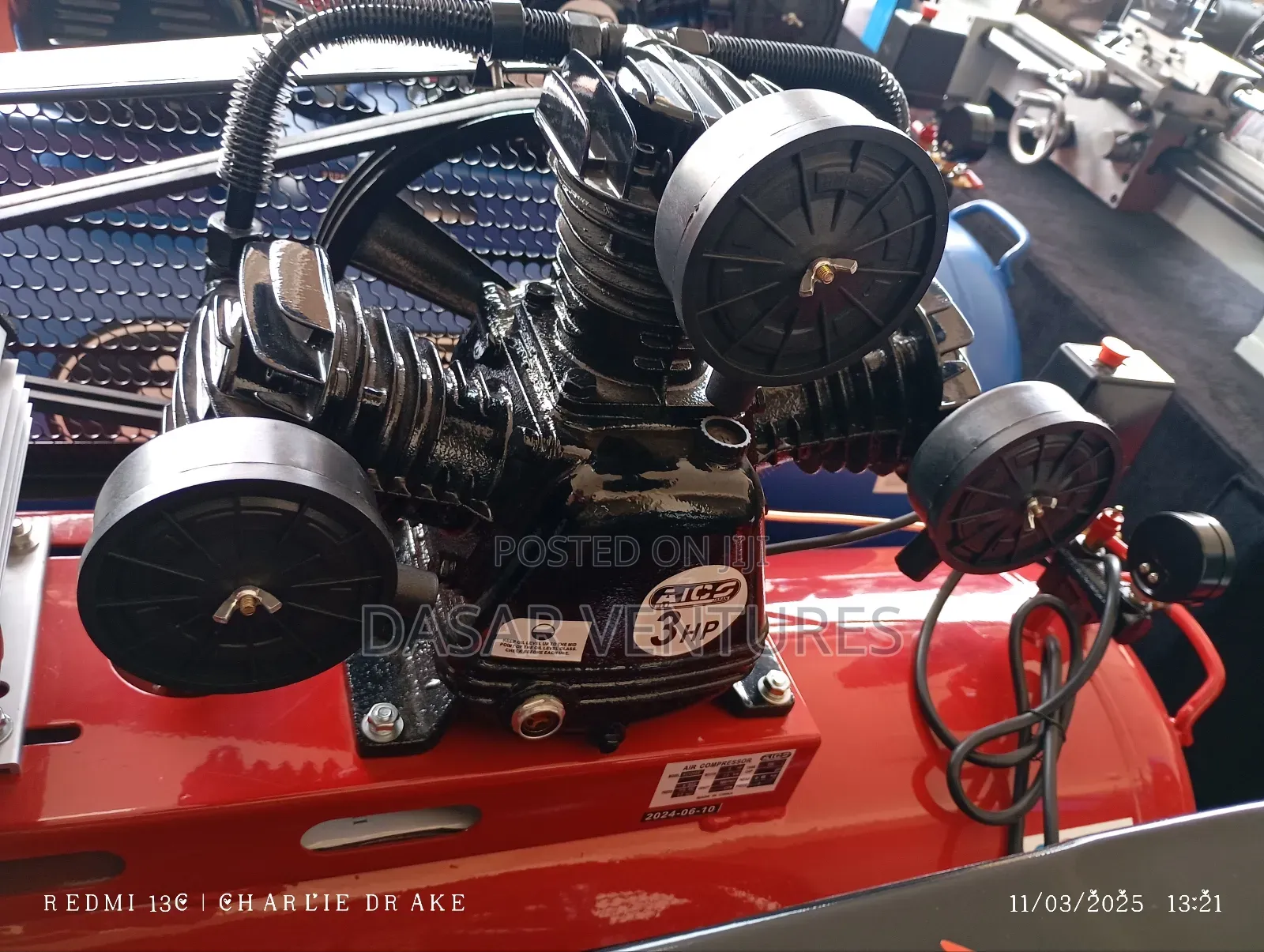 Compressor 300l 3hp 3piston Aico Japan
