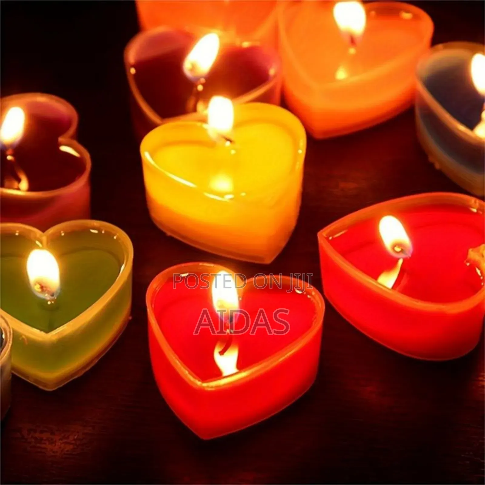Love Heart Mini Candles