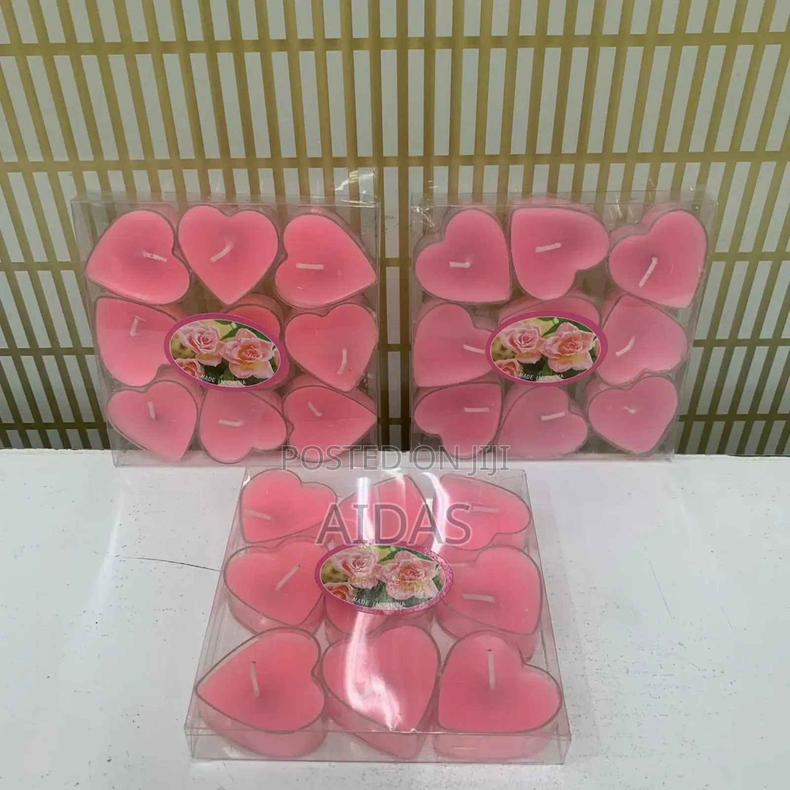 Love Heart Mini Candles