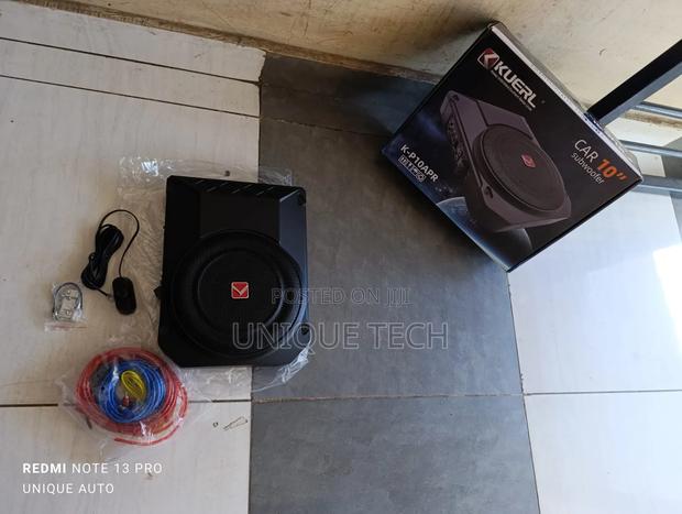 Kuerl 10" 800w Slim Underseat Subwoofer( Deep Bass)