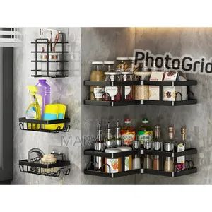 5pcs Set Corner Shower Caddy Shelf/Bathroom Organizer