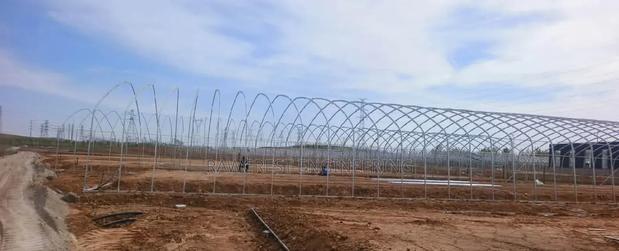 Greenhouse Structure Installation - main view