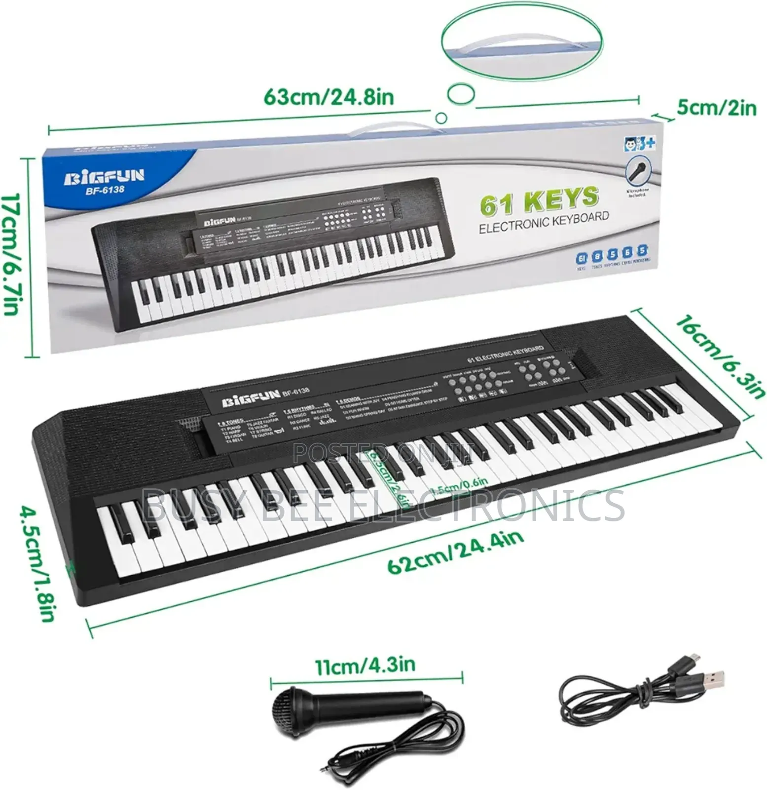 Bf-6138 61 Keys Electronic Keyboard