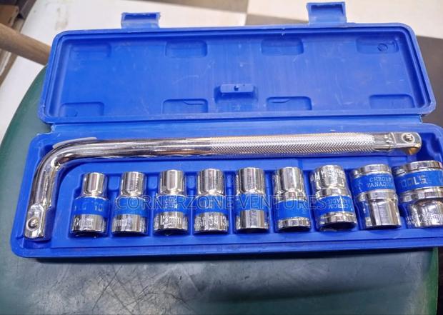 10pcs Socket Wrench, Chrome Vanadium 10pcs - main view