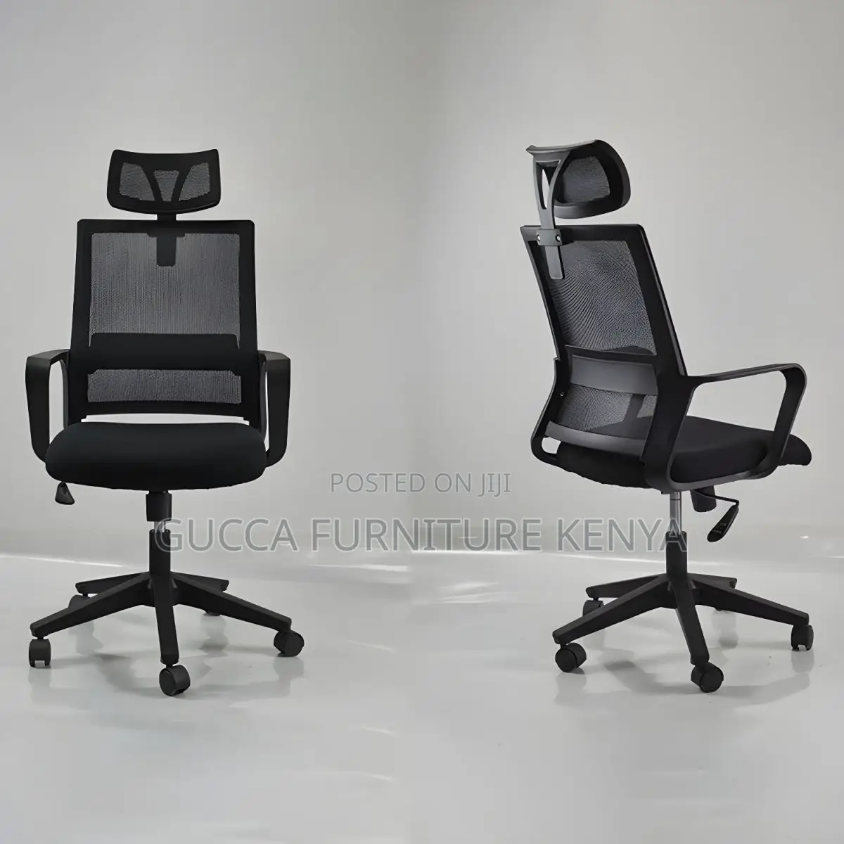 Office Chairs:Ergonomic Microfiber Black Task Mid-Back Chair