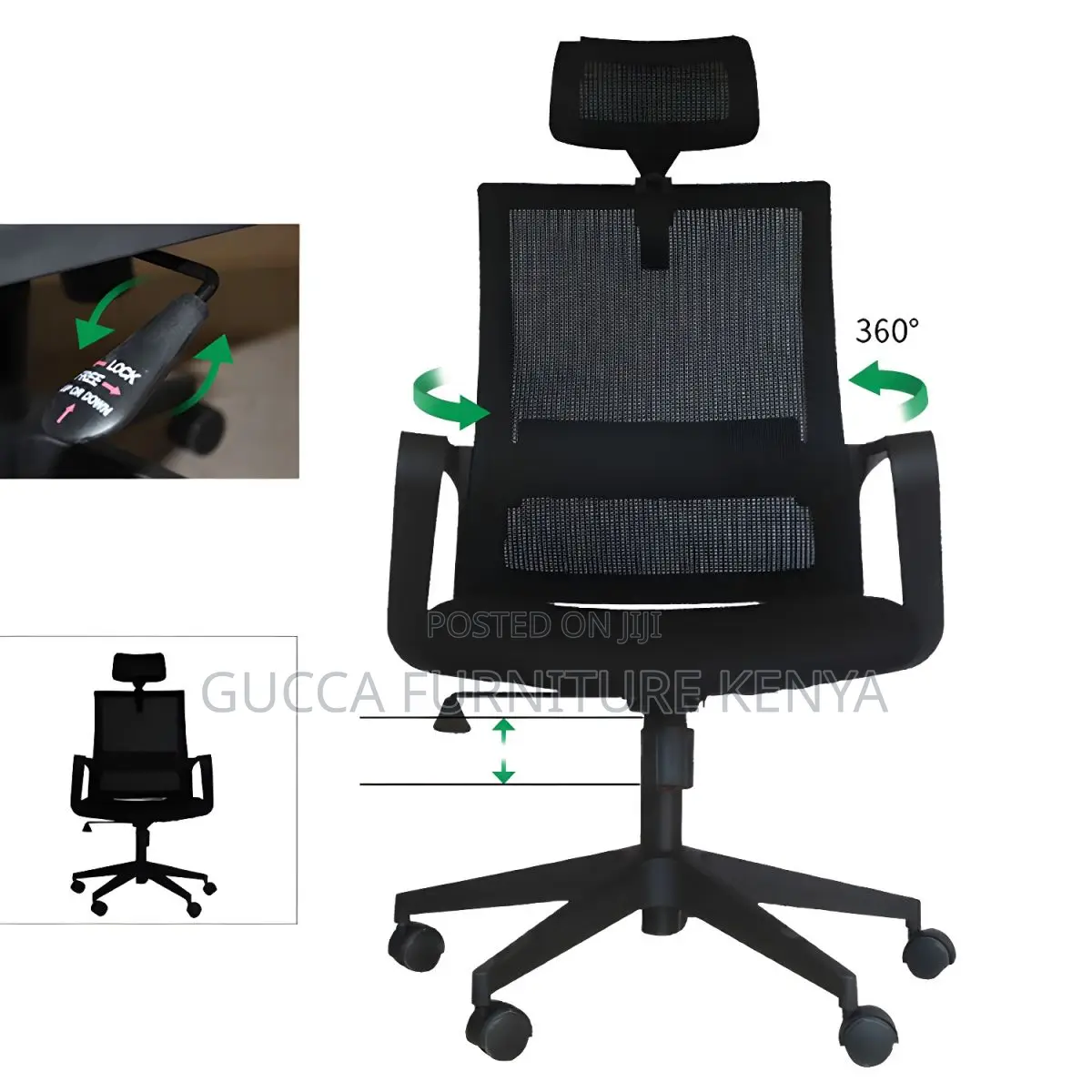 Office Chairs:Ergonomic Microfiber Black Task Mid-Back Chair