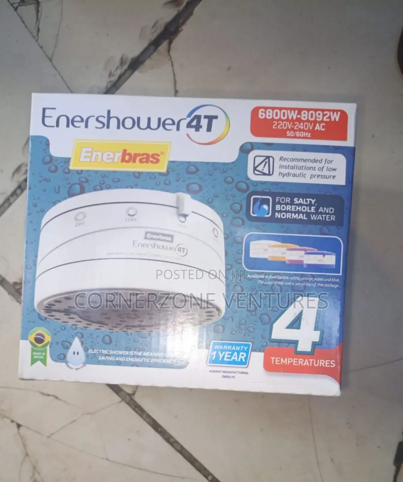 Shower Head for Salty, Borehole and Normal Water