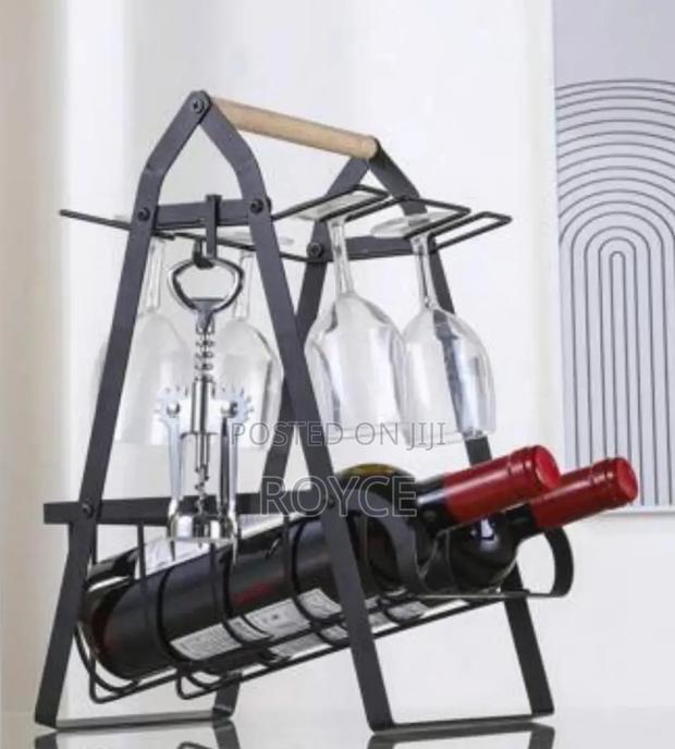 Metallic Countertop Wine Rack - thumbnail 4