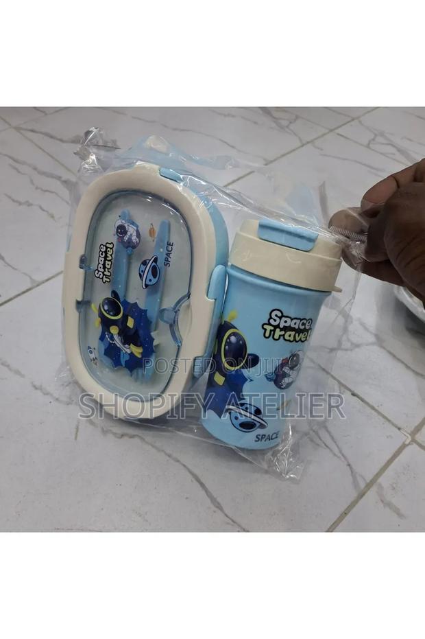 Space Travel Lunch Box With Water Bottle